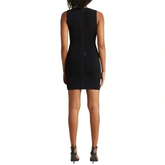 Herve Leger Ottoman Mini Dress Black Size S NWT - Picture 6 of 9
